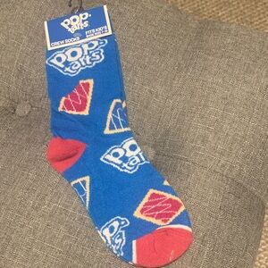 POP TARTS Blue and Red Crew Socks FOR KIDS